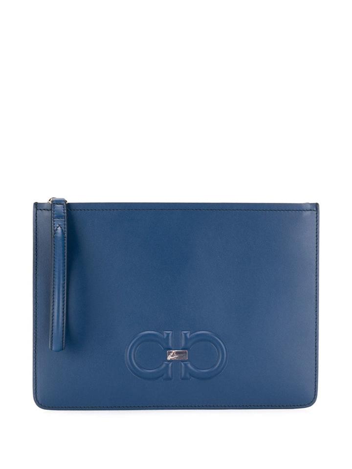 Salvatore Ferragamo Ultramarine Clutch Bag - Blue