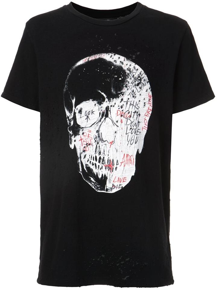Amiri 'skull Shotgun' T-shirt