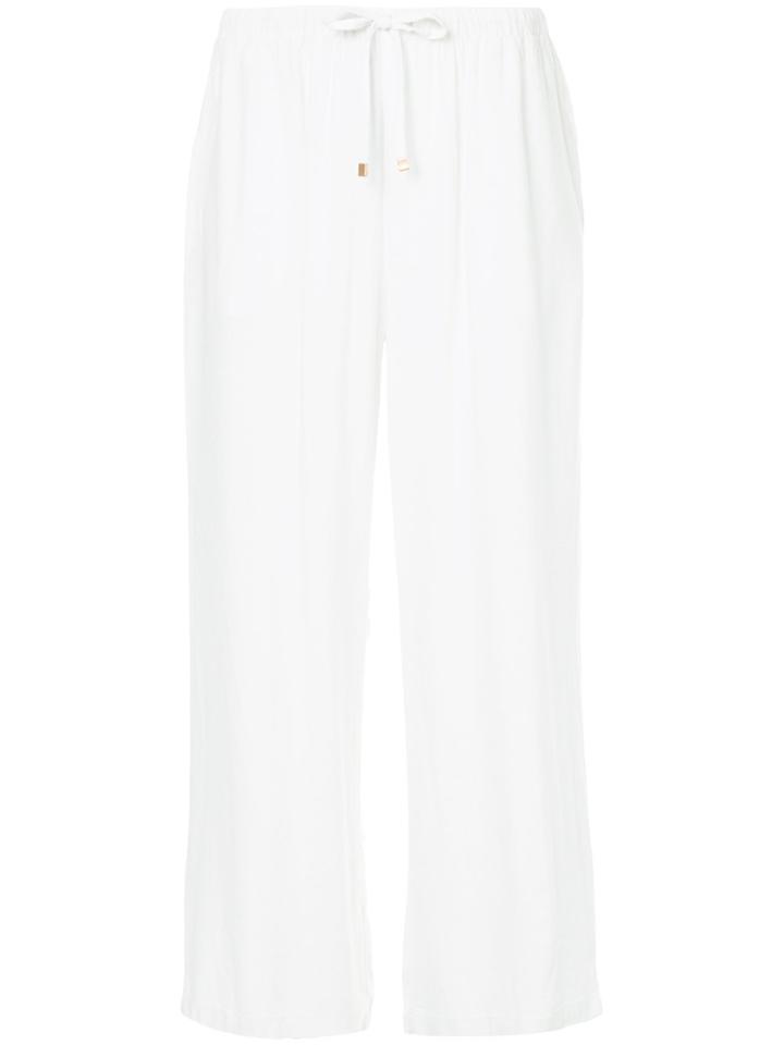 Venroy Cropped Beach Trousers - White