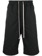 Rick Owens Drkshdw Knee Length Track Shorts - Black