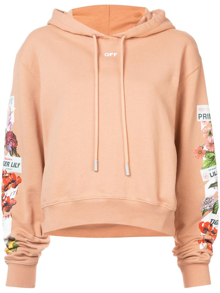 Off-white Flower Shop Hoodie - Nude & Neutrals