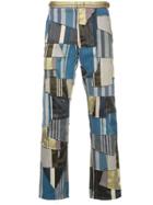 Comme Des Garçons Vintage Striped Patchwork Pants - Multicolour