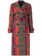 Paul Smith Double Breasted Check Coat - Multicolour