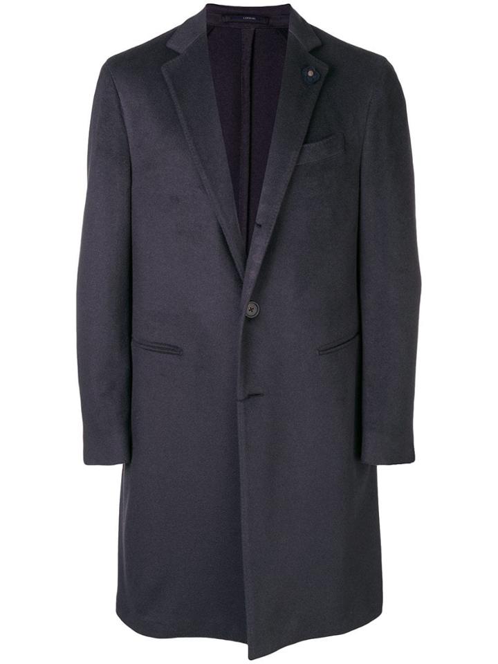 Lardini Cashmere Single-breasted Coat - Grey