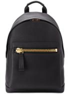 Tom Ford Medium Buckley Leather Backpack - Black