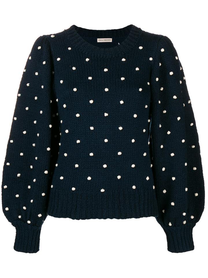 Ulla Johnson Polka Dot Sweater - Blue