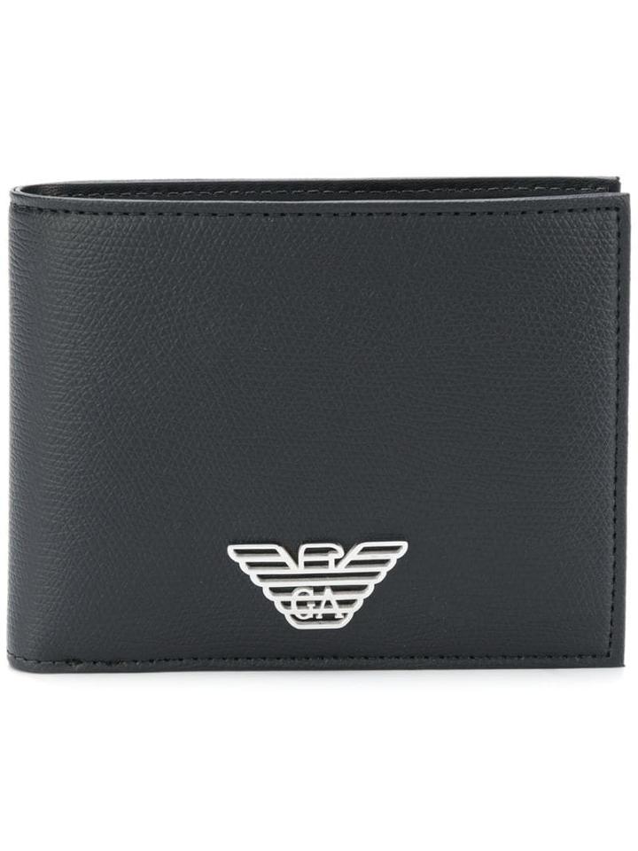 Emporio Armani Logo Billfold Wallet - Black