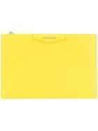 Givenchy - Medium Antigona Clutch - Women - Leather - One Size, Yellow/orange, Leather