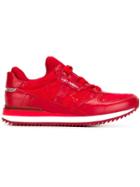 Dolce & Gabbana Lace Panel Sneakers - Red
