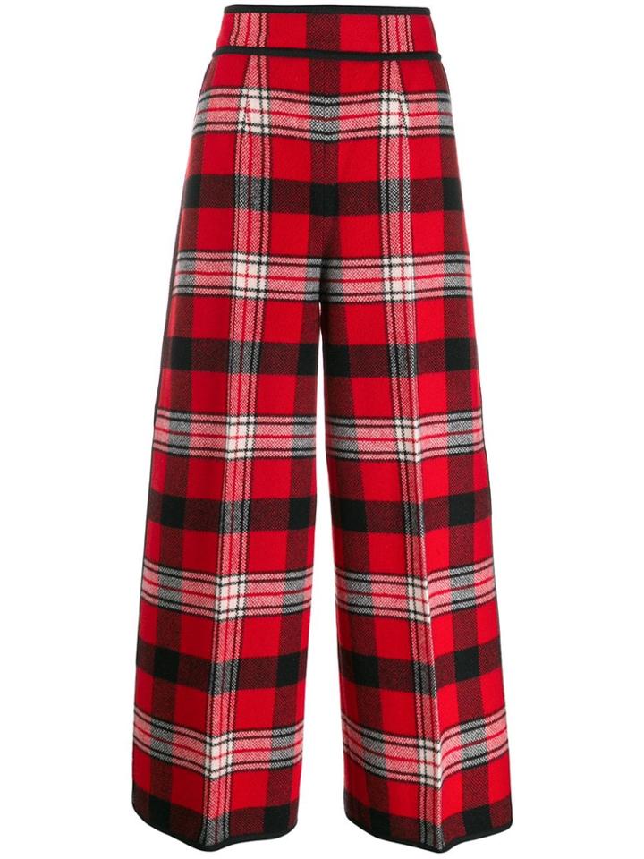 Dsquared2 High Waisted Checked Trousers