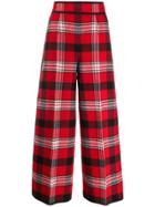 Dsquared2 High Waisted Checked Trousers