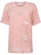 Iro Distressed T-shirt - Pink & Purple