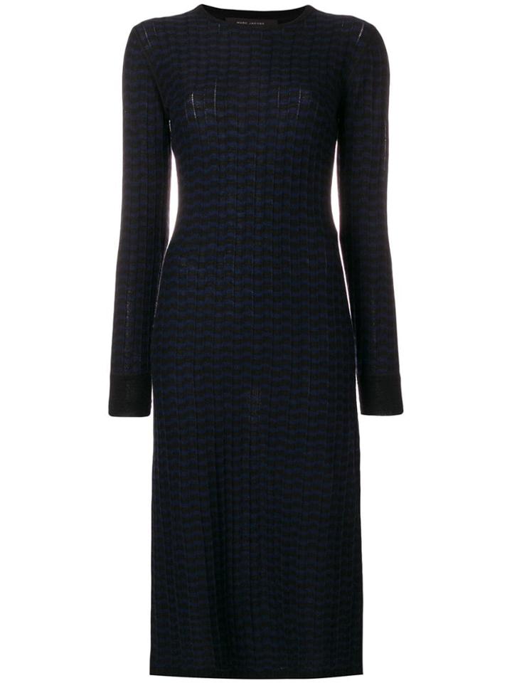 Marc Jacobs L/s Thermal Dress - Blue