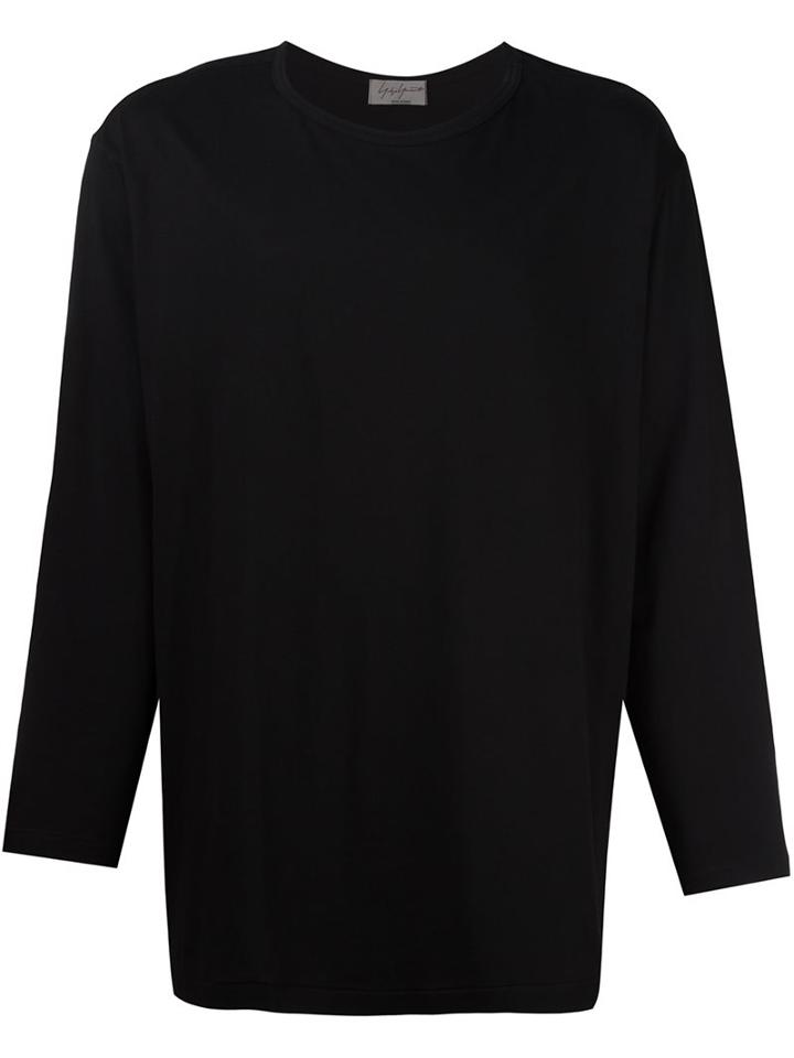 Yohji Yamamoto Basic Sweatshirt, Men's, Size: 3, Black, Cotton