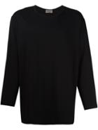 Yohji Yamamoto Basic Sweatshirt, Men's, Size: 3, Black, Cotton