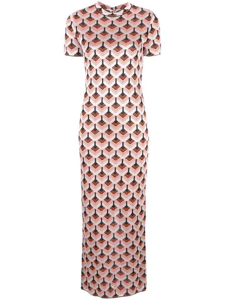 Paco Rabanne Fitted T-shirt Dress - Silver