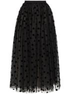 Erdem Lindie Polka-dot Tulle Skirt - Black