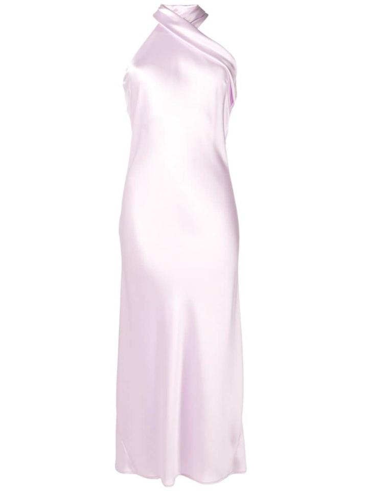 Galvan Pandora Midi Dress - Pink