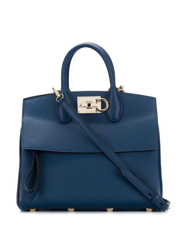 Salvatore Ferragamo Medium Studio Tote Bag - Blue