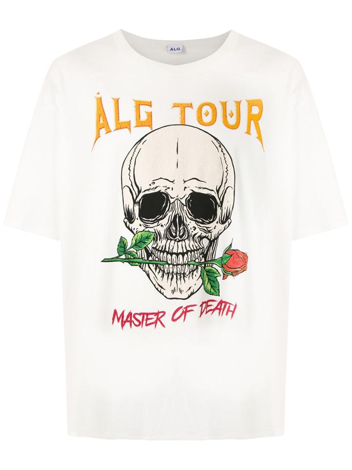 Àlg Skull Oversized T-shirt Álg + Hering - White