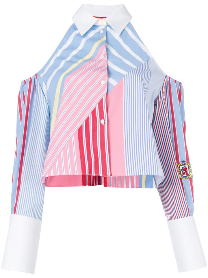 Tommy Hilfiger Cold Shoulder Striped Shirt - Multicolour