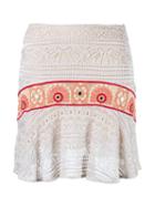 Cecilia Prado Crochet Skirt, Women's, Size: Medium, Nude/neutrals, Cotton/acrylic