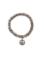 Loree Rodkin Peace Charm Bracelet - Metallic