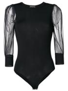 Roberto Collina Sheer Sleeves Bodie - Black