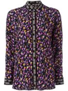 Versace Floral Print Shirt, Women's, Size: 40, Silk