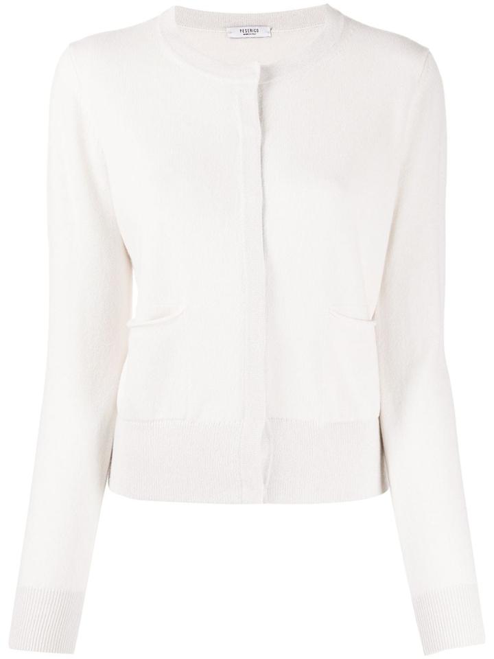 Peserico Slim-fit Cardigan - Neutrals