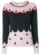 Chinti And Parker - Patterned Cashmere Knit Sweater - Women - Cashmere - M, Grey, Cashmere