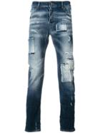 Frankie Morello Light-wash Fitted Jeans - Blue