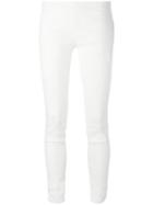 Uma Wang - Textured Leggings - Women - Linen/flax/elastodiene/nylon - S, White, Linen/flax/elastodiene/nylon