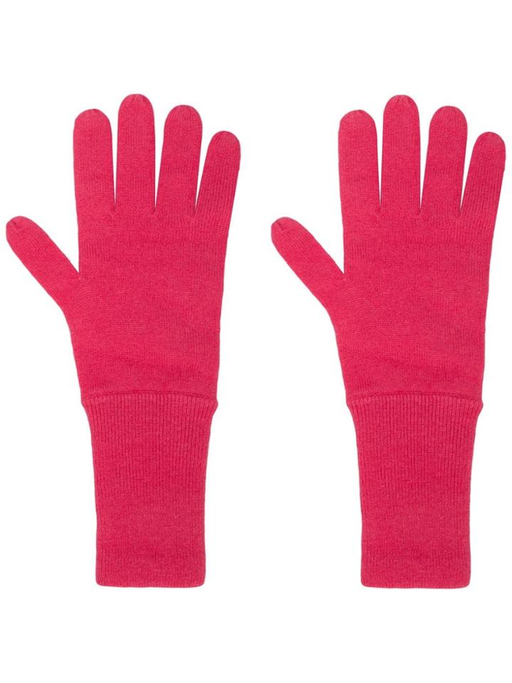 Allude Knit Gloves - Pink