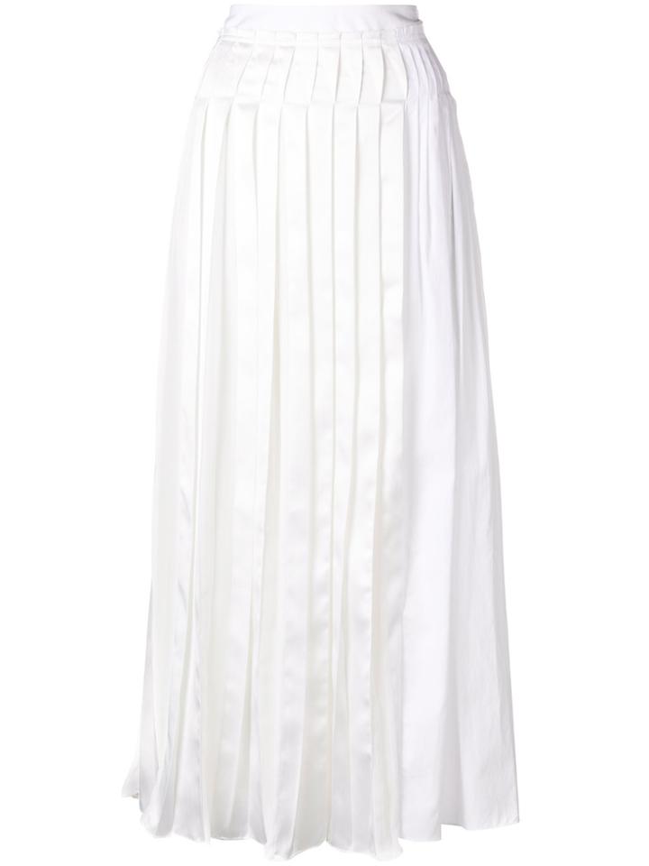 3.1 Phillip Lim Long Pleated Skirt - White