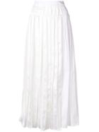 3.1 Phillip Lim Long Pleated Skirt - White