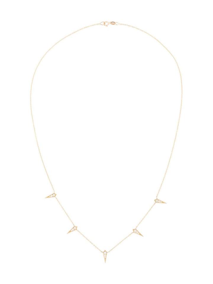 Lizzie Mandler Fine Jewelry 18kt Gold '5 Kite' Diamond Necklace, Women's, Metallic
