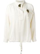 Opening Ceremony Oversized Button Blouse