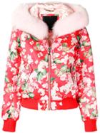 Philipp Plein Floral Print Jacket - Red