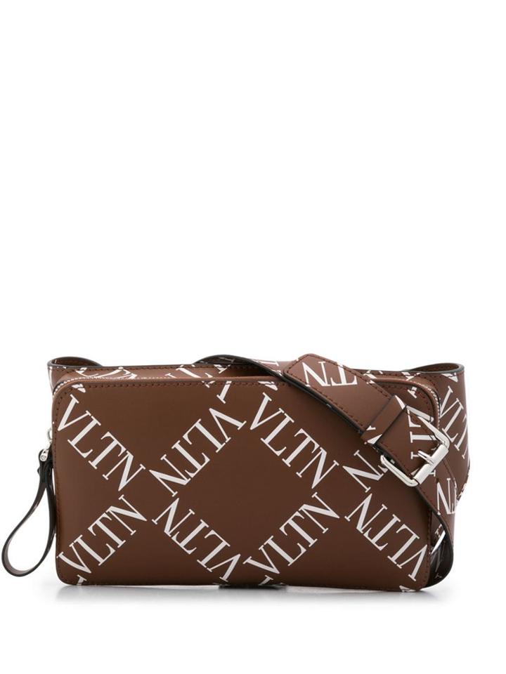 Valentino Valentino Garavani Grid Logo Belt Bag - Brown