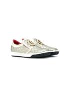 Cesare Paciotti Kids Teen Quilted Slip-on Sneakers - White