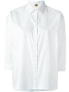 Fay Classic Cropped Shirt, Women's, Size: Xs, White, Cotton