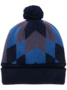 Takahiromiyashita The Soloist Aztec Print Beanie - Blue