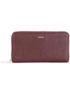 Dkny Zipped Continental Wallet - Red