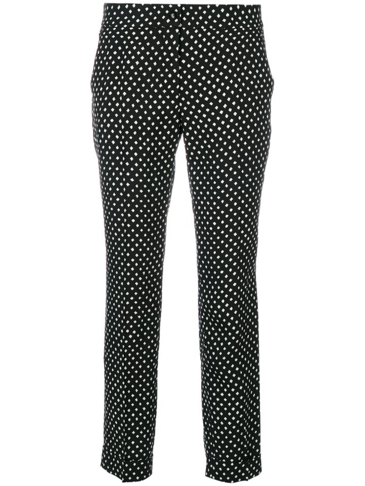 Etro Cropped Polka Dot Trousers - Black