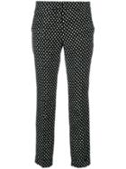 Etro Cropped Polka Dot Trousers - Black