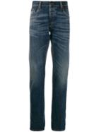 Prada Distressed Straight Leg Jeans - Blue