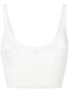 Jil Sander Open Knit Crop Top - Nude & Neutrals