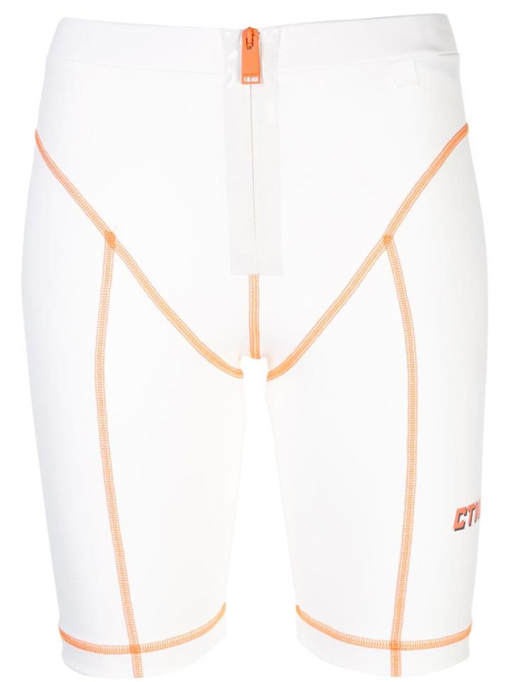 Heron Preston High-waisted Cycling Shorts - White