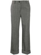 Alberto Biani Tailored Cropped Trousers - Grey